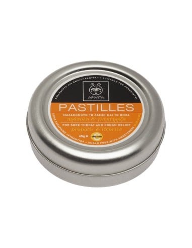 APIVITA PASTILLAS PROPOLEO REGALIZ 45G