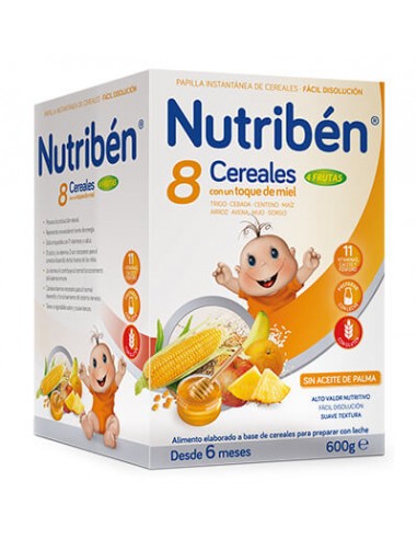 NUTRIBEN 8 CEREALES CON MIEL Y FRUTAS...