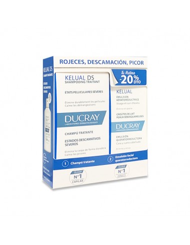 DUCRAY PACK KELUAL DS CHAMPU + EMULSION