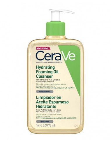 CERAVE ACEITE LIMPIADOR ESPUMOSO 473ML