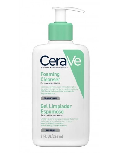 CERAVE GEL LIMPIADOR ESPUMOSO 473ML